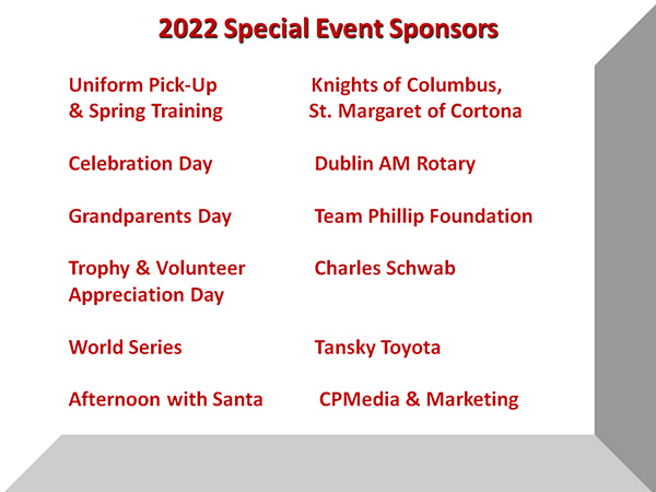2022 Special Event Sponsors