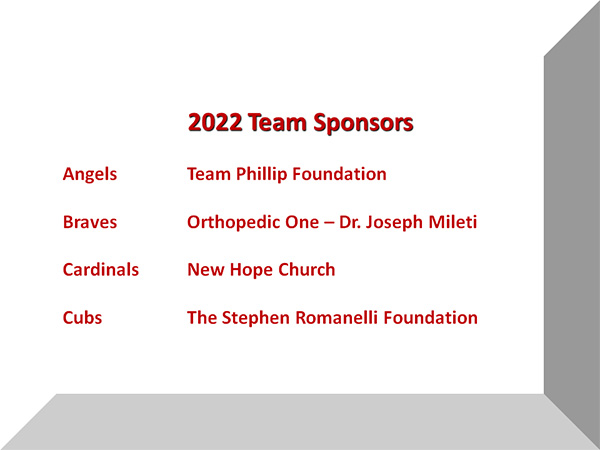 2022 Team Sponsors
